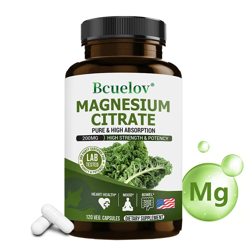 

Капсулы для цитратов магния - высокое впитывание, сон/мышечность/поддержка сердца/сердечно-сосудистые, иммунитетное здоровье, энергетический метаболизм