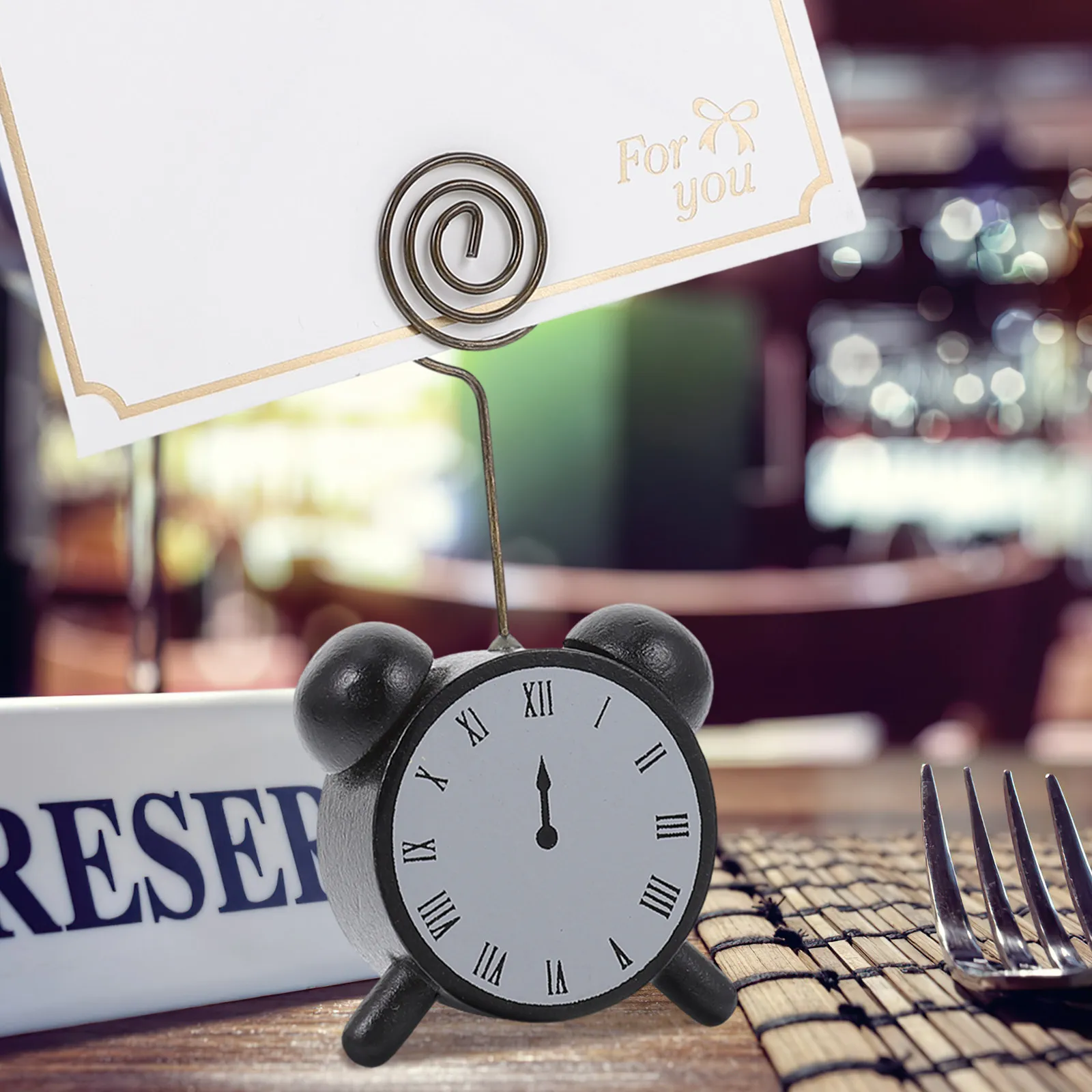 

2Pcs Desktop Photo Holder Multi-Function Message Clip for Recipes Menus Guest Cards Labels Postcards Storage Place Card Holder