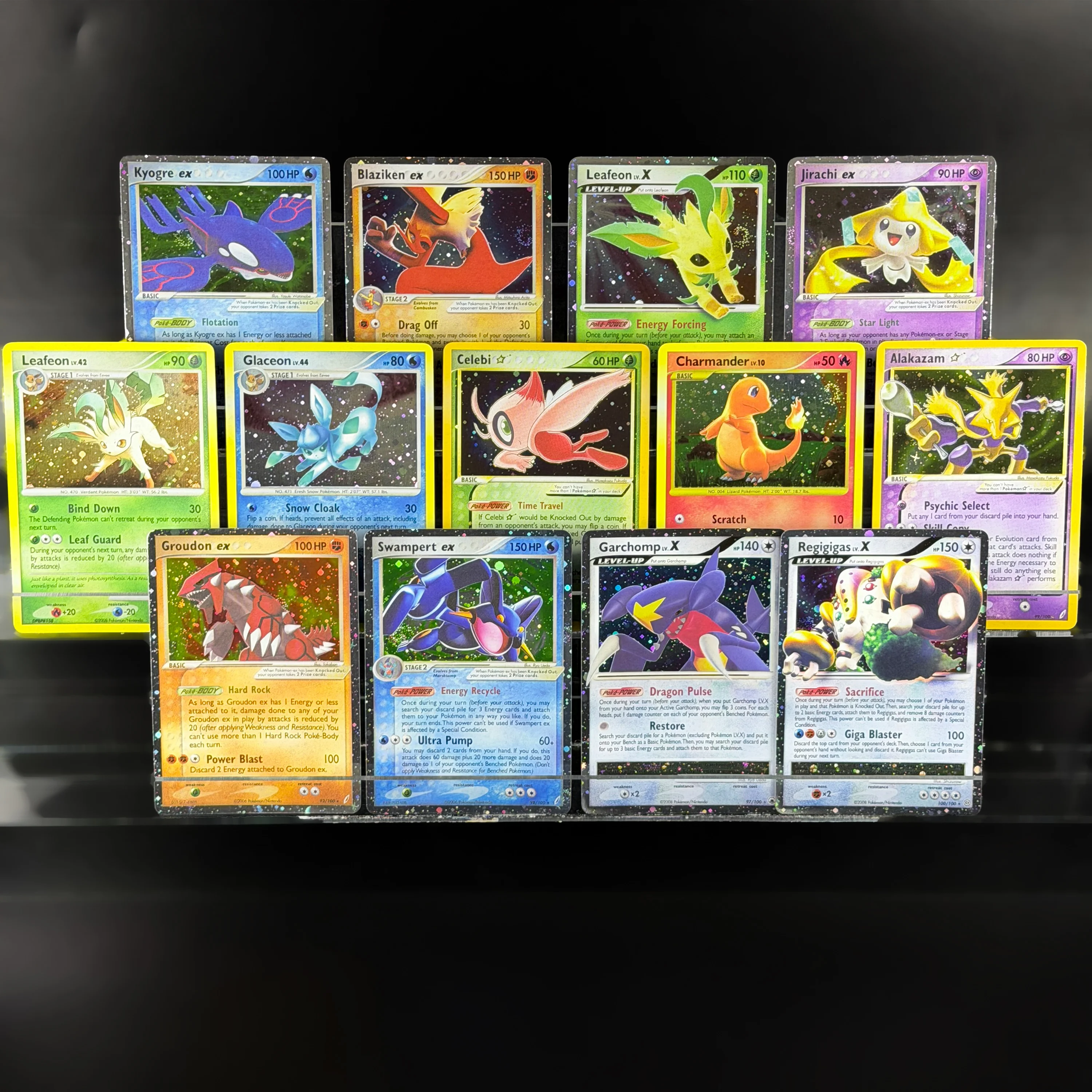 PTCG Pocket Stormf/EX Crystal Guardians/Majestic Swampert Jirachi Dawn Blaziken Glaceon Fan Favorite Cosmos Holo Proxy Cards