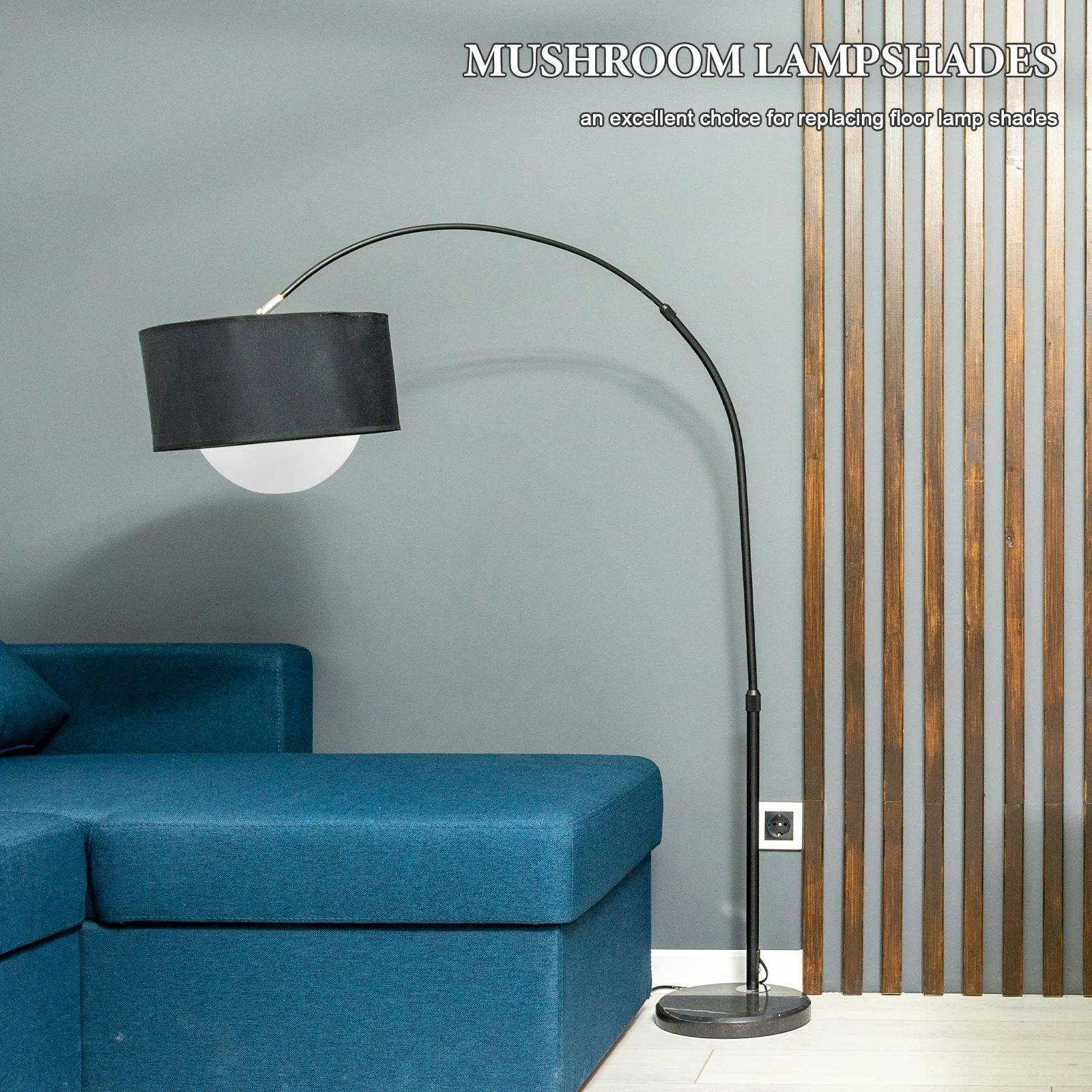 

2Pcs Half-Round Mushroom Lampshade White Plastic Dome Cover for Pendant Fan Chandelier Wall Sconce Easy Install Home Lighting