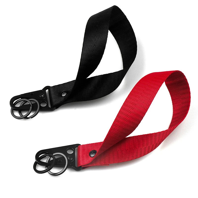 1Pcs Car 3D Metal Nylon Emblem Ribbon Key Ring Keychain For KIA Stinger RIO Sorento Picanto Ceed Borrego KN Sportage Cerato Soul view 3