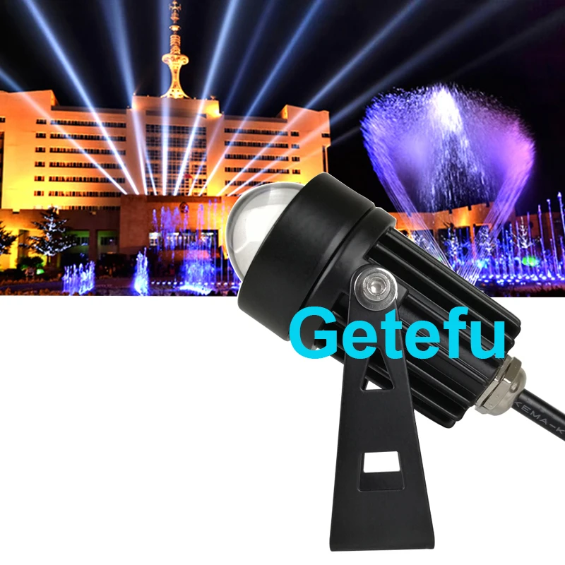 10 Stück LED-Scheinwerfer im Freien wasserdichte Wand leuchte schmaler Abstrahl winkel LED-Scheinwerfer 6w Spot lampe Langstrecken-Wand wasch lampe – Detail 14