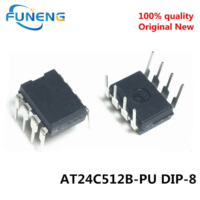 5PCS AT24C512 AT24C512C-XHM-T 2FCM 2FCMY 2FCMCN SMD TSSOP8 AT24C512 AT24C512B-PU 2FB 2FB2   DIP-8Chip IC Brand New Original