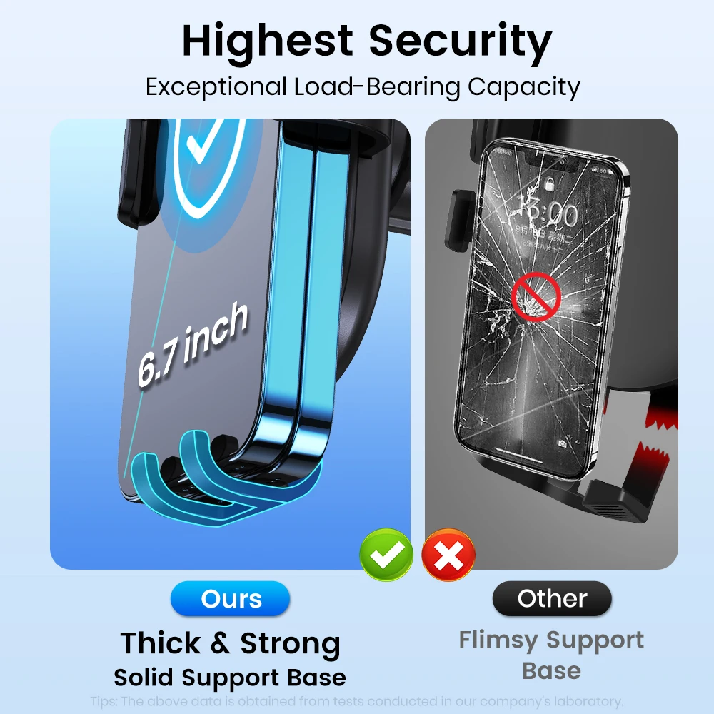 TOPK Metallhaken Schwerkraft-Autotelefonhalterung Lüftungsclip Auto-Lock-Halterung für iPhone 15 14 Samsung Xiaomi Auto-GPS-Halterung – Detail 4