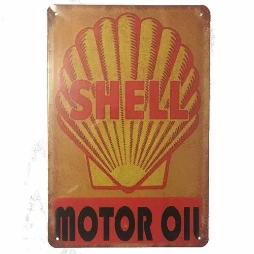 Motor Oil Tin Sign Bar Shed Garage Man Cave Metal Wall Plaque 30cm x 20cm --Tin Sign