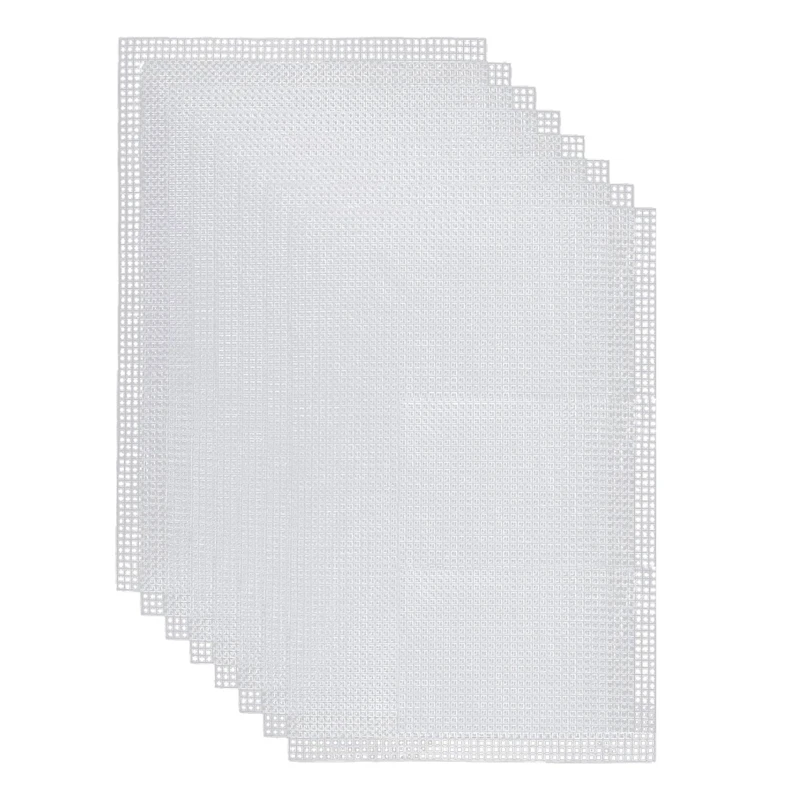 HOT SALE Mesh Canvas Sheets For Embroidery, Fursuit Eye Mesh, White Needlepoint Mesh Canvas For Crafts DIY, Knit Crochet Project