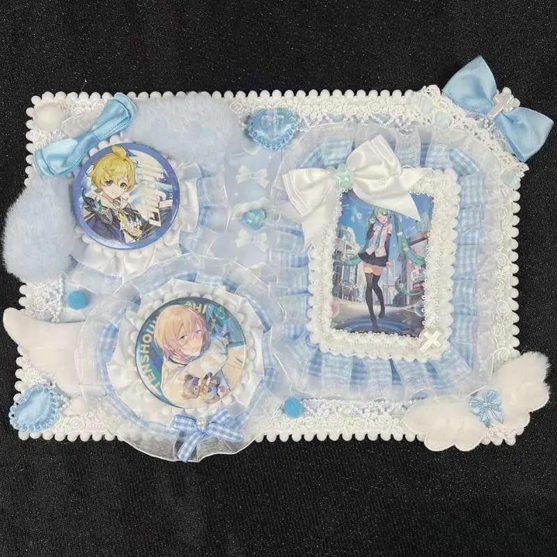 

Ita Bag, органайзер для значка, кружевная задняя панель ручной работы, значок Itabag, держатель для значка в стиле аниме, набор декора, вставка для дисплея, доска для хранения