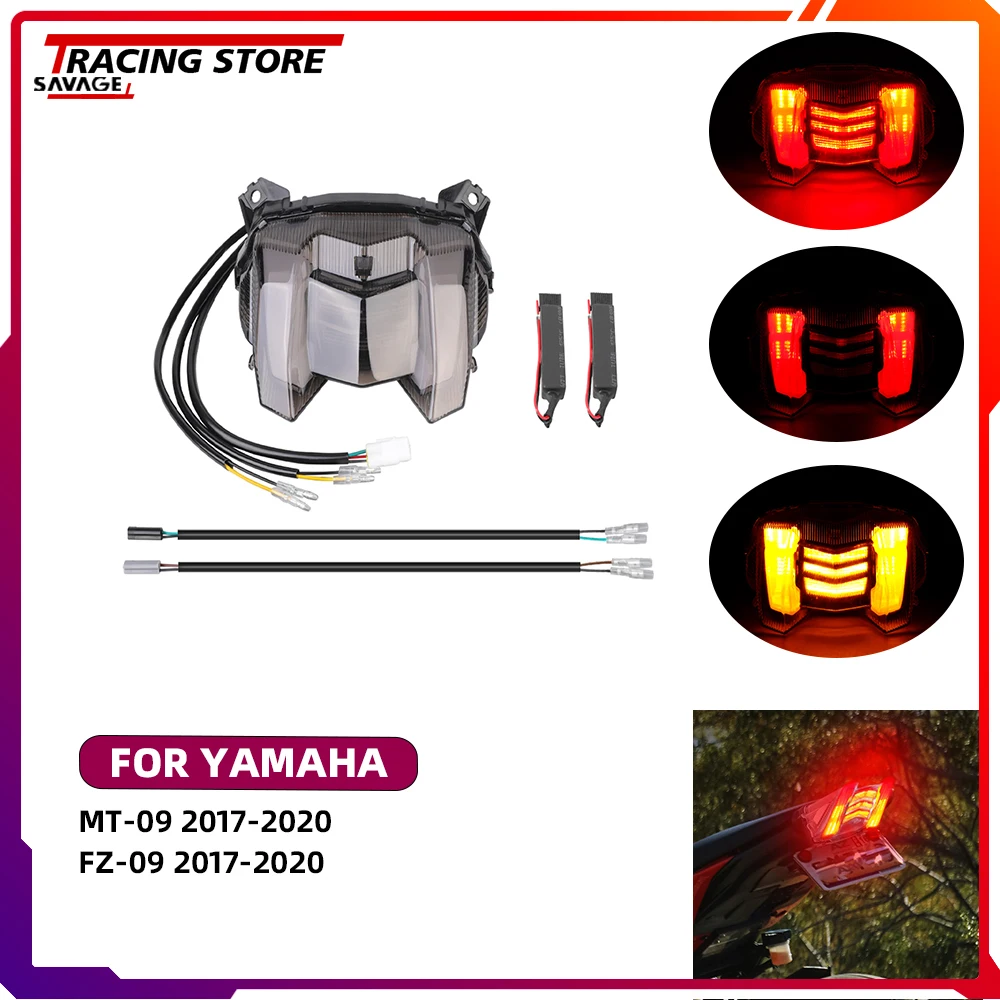 

2020 LED Taillight For Yamaha MT-09 FZ-09 MT09 FZ09 Tail Light Integrated Brake Light Turn Signal Blinker Daytime Running Light