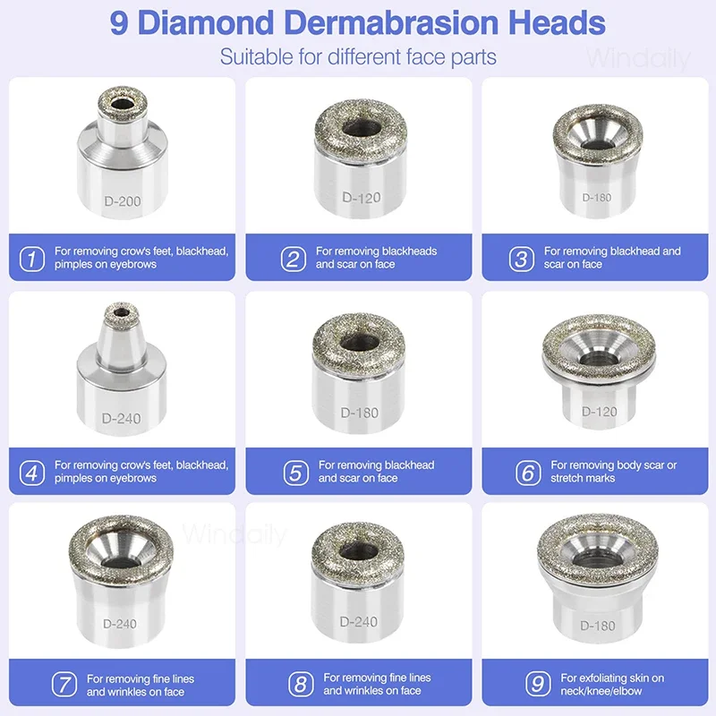 2025 sem fio diamante microdermoabrasão máquina removedor de cravo vácuo poros limpador facial ferramenta cuidados com a pele rosto dispositivo beleza