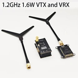 FPV 1.2GHz 1.2G 1.6W trasmettitore 9CH commutabile VTX e modulo Wireless Video ricevitore VRX per Drone da corsa a lungo raggio RC