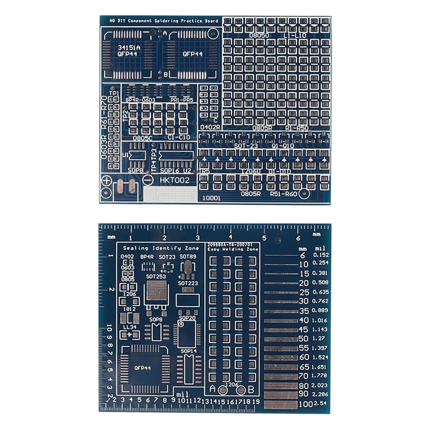 SMD/SMT Components Soldering Practice Board Electronic Project Kits DIY Soldering Kit Skill Training Board Led Transistor SMD