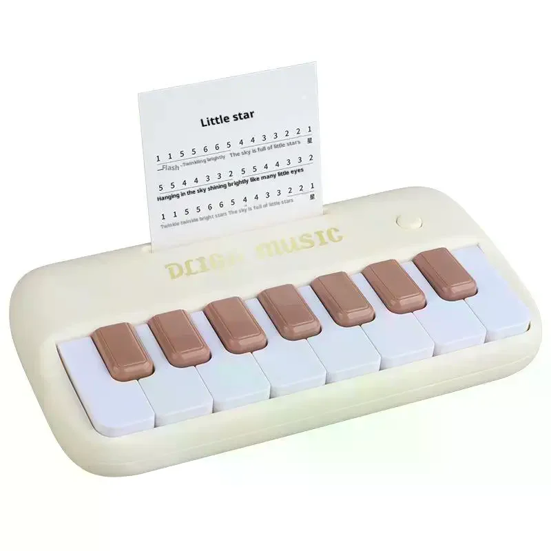 1 set educatief speelgoed voor kinderen geschenken draagbaar 15-toetsen digitaal toetsenbord mini elektronische piano kinderen muziekinstrument
