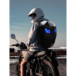 LED locomotive backpack Display scree backpack Business travel Laptop Backpack Men outdoor backpack Motorcycle Cycling Backpack