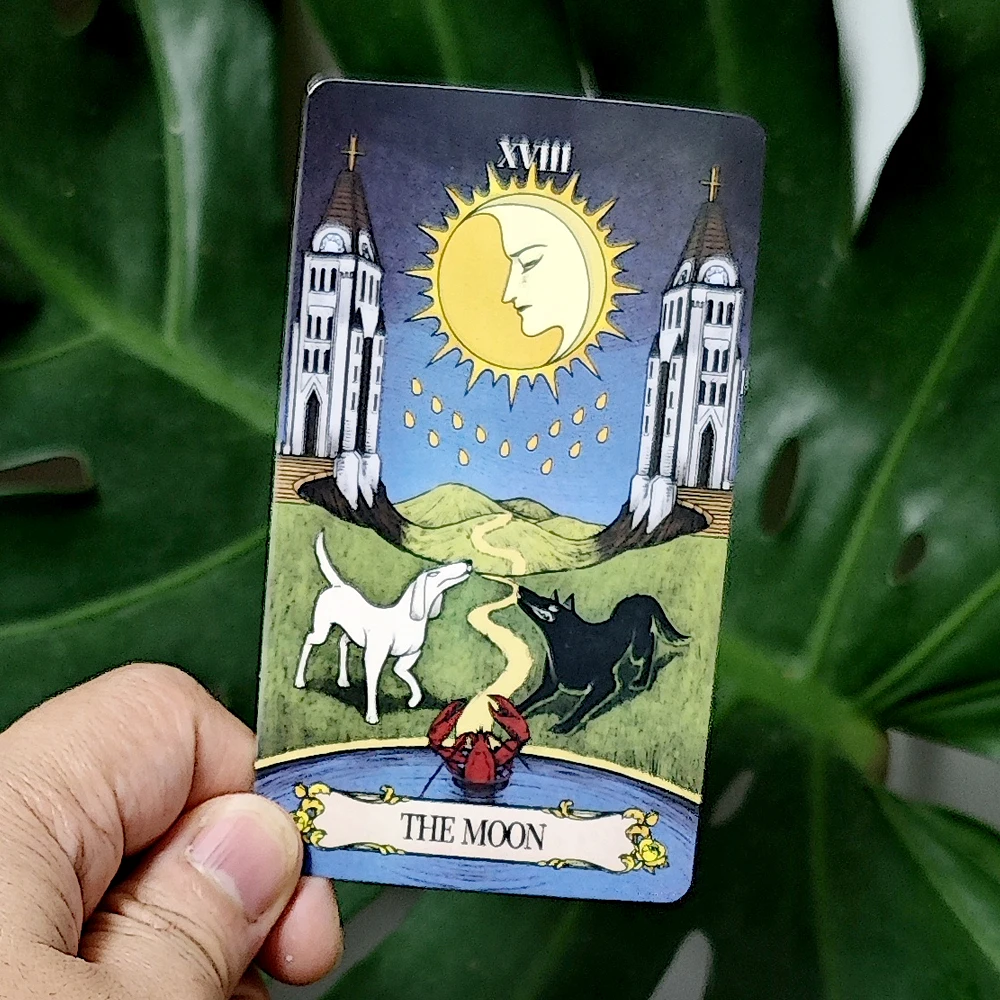 78 Pcs Colorful Tarot Cards Based on Rider Waite System Secret Mirror Tarot Deck 10.3*6cm