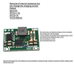 4.2V 8.4V 12.6V 2A 1S 2S 3S Lithium Battery Synchronous BucK Charging Board 2A Charger Anti Backflow Constant Current Drive LED