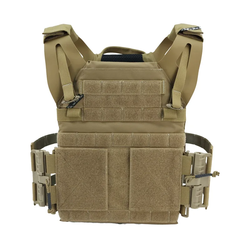 

APE FORCE GEAR Jungle Plate Carrier 2.0 Tactical Quick Release Vest Coyote Brown Fit Zip On Panel AFG-VT13