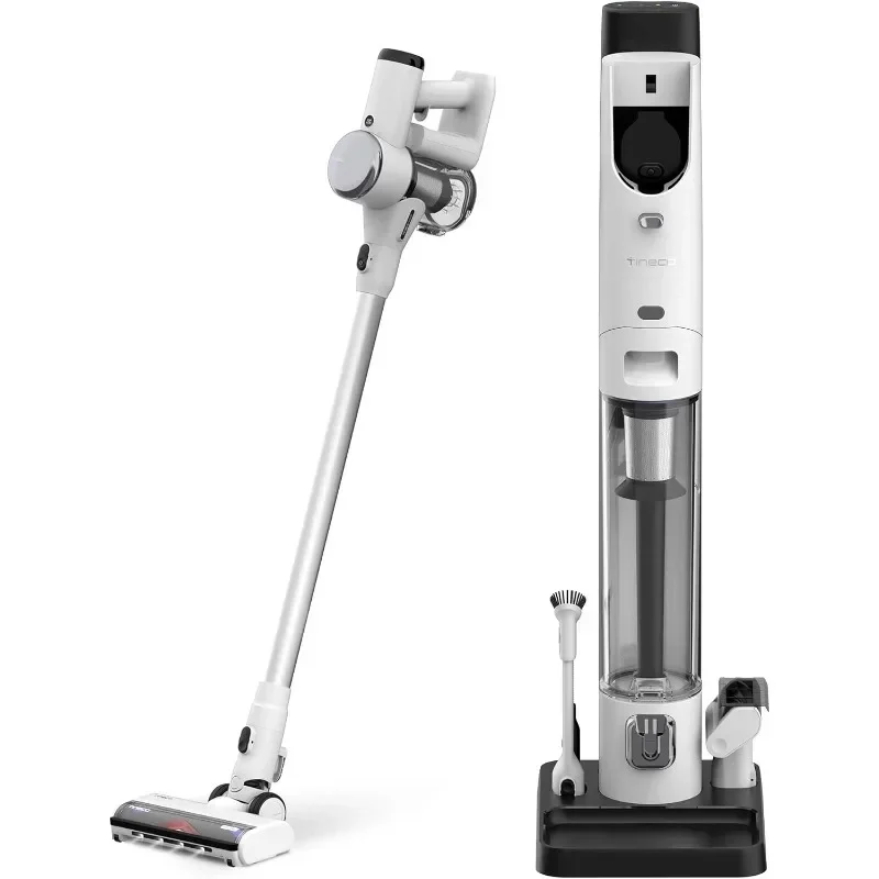 

Tineco Cordless Vacuum Cleaner with Automatic Dust Base, Smart Upright Vacuum Cleaner, Strong Suction and Lightweight