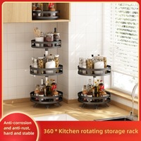 Kitchen storage rack, household countertop multi-functional rack, oil, salt, soy sauce, vinegar and condiment storage rack