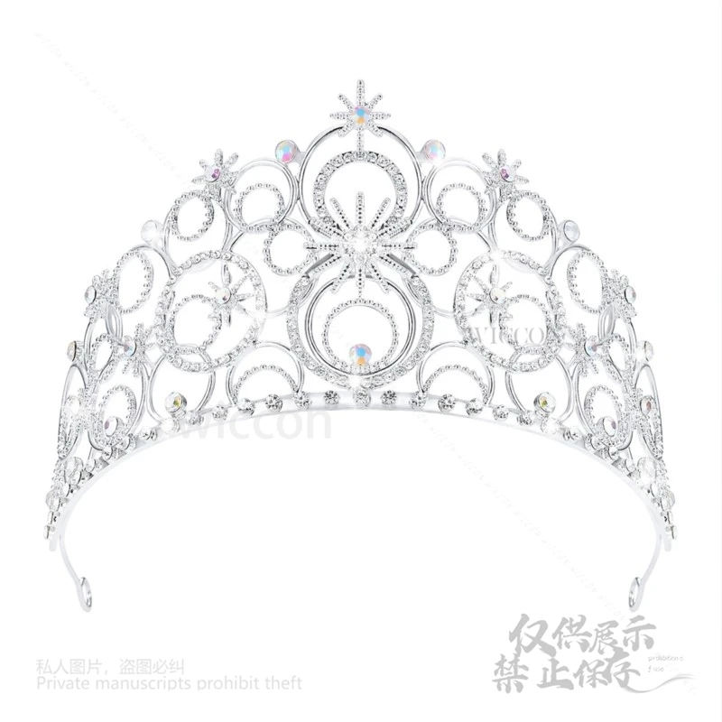 Wicked Glinda 4-Colors Crown Cosplay Dress Up Fantasia Headgear Disguise Costume Women Girls Halloween Carnival Accessories Cos