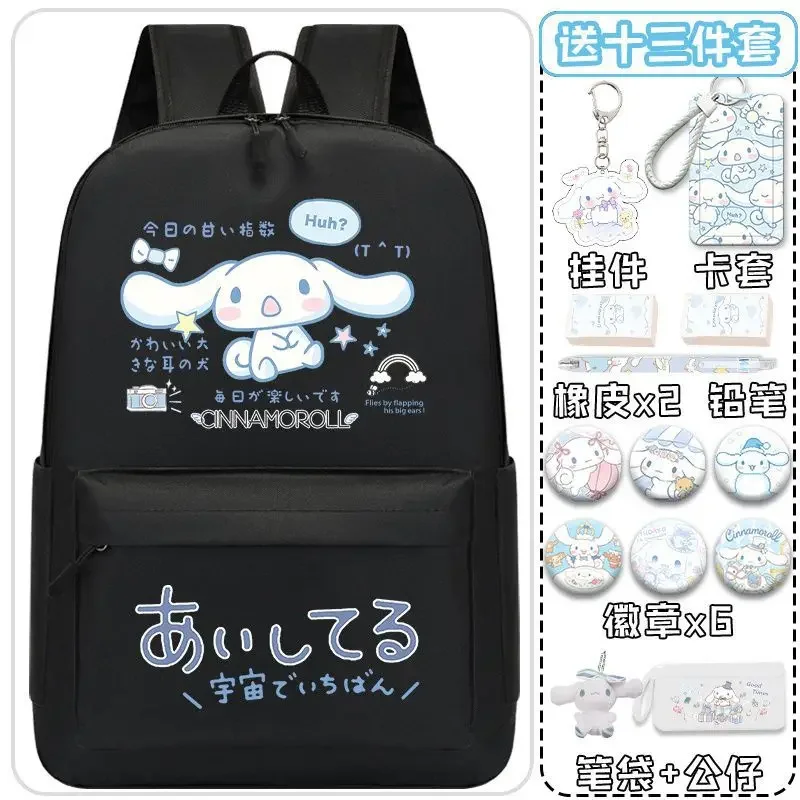 Sanrio Nieuwe Cinnamoroll Babycinnamoroll Student Schooltas Cartoon Kinderen Jongens En Meisjes Lichtgewicht Dubbele Schouder Rugzak