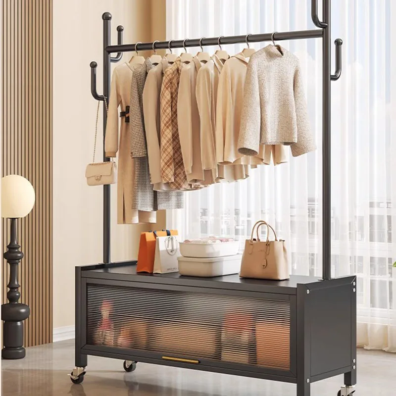 

Furniture Clothes Rack Coat Stand Bag Hanger Living Room Clothesline Commodes Clothing Cupboard Iron Rack Para Ropa Dress Corner