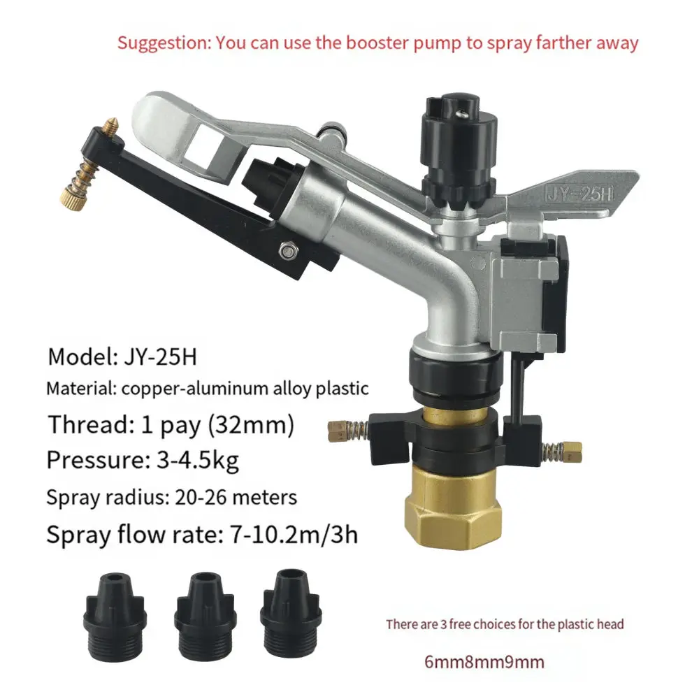 Efficient Adjustable Rocker Spray Applicator Rotating Irrigation Sprinkler For Garden Farm Turf Watering Tool