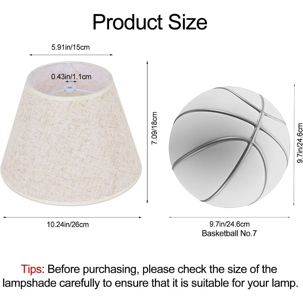 beige lamp shades set of 2 for table lamps, 6" top x 10" bottom x 7" high linen small lamp shades,beige modern fabric lampshades