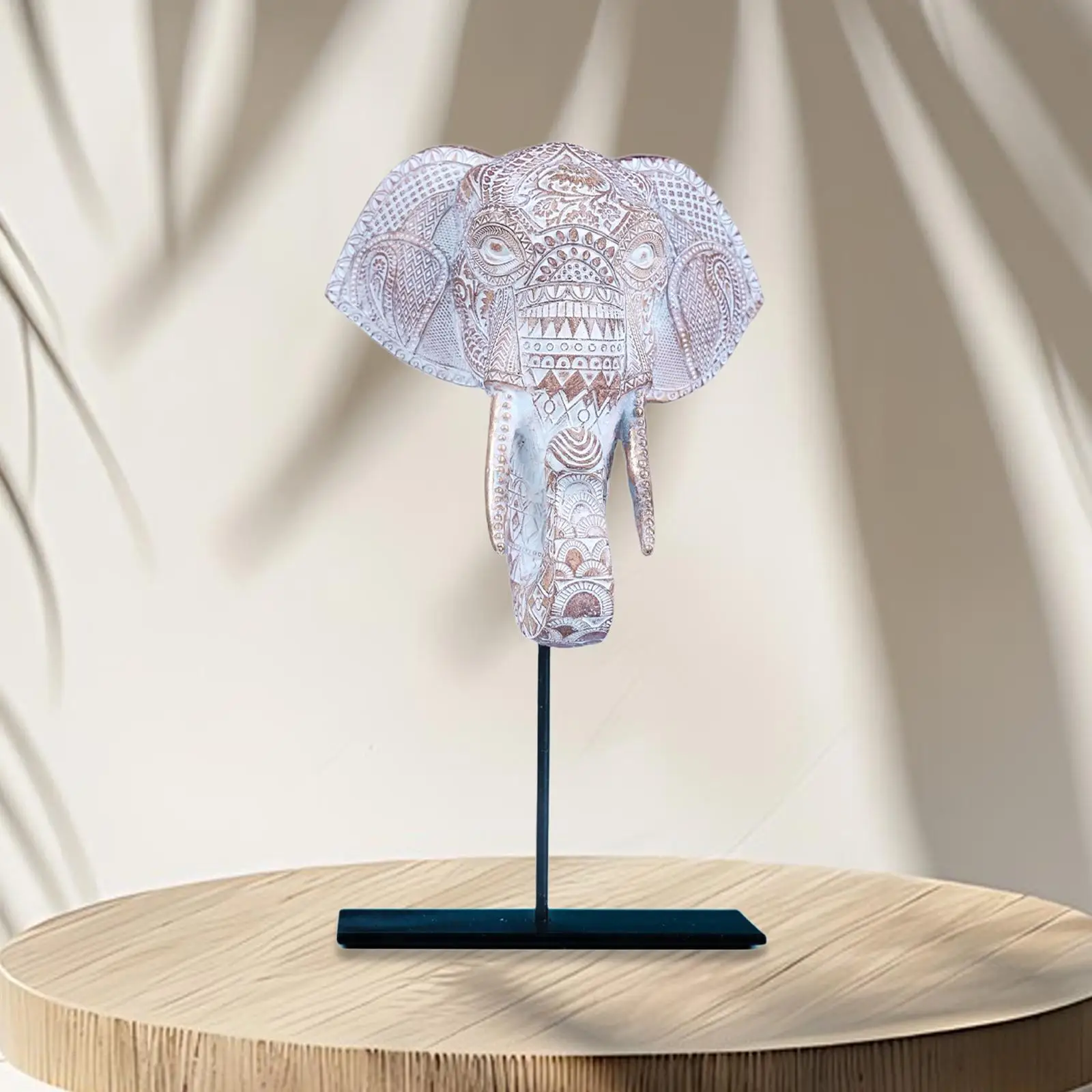 

Elephant Statue Creative Holiday Decor Crafts Funny Resin Art Figurine Desktop Decor for Fireplace Tabletop Party Office Shelf