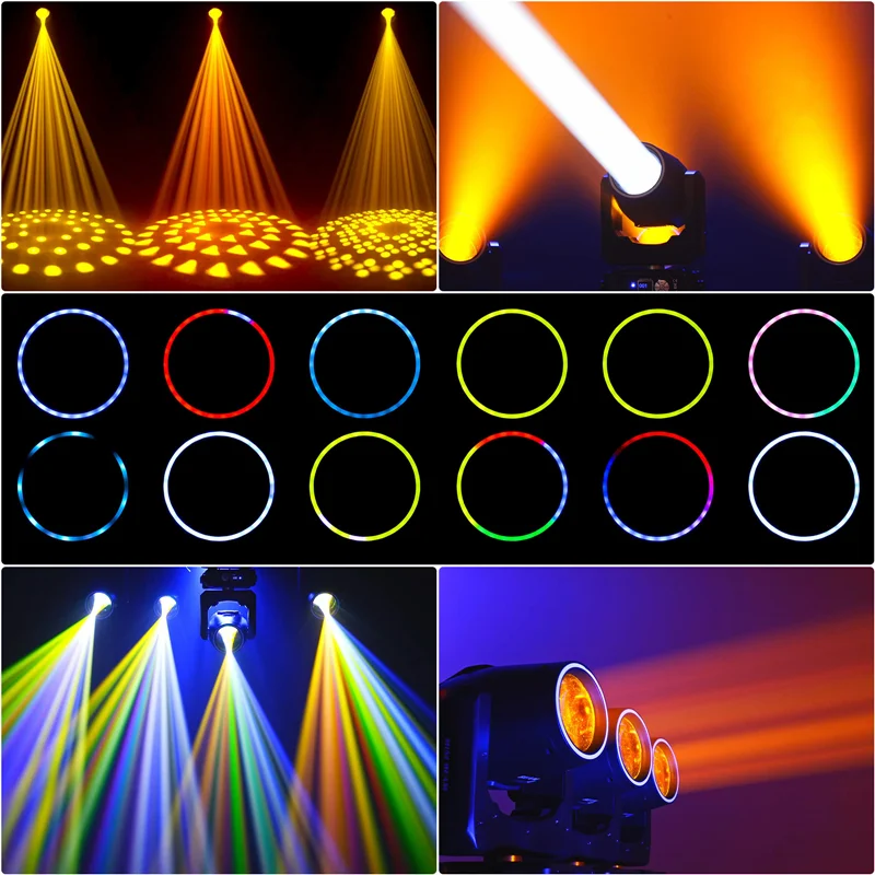 

230W Spot Beam & LED Strip moving head light disco party wedding bar club concert dmx512 beam light Stage light Event Show