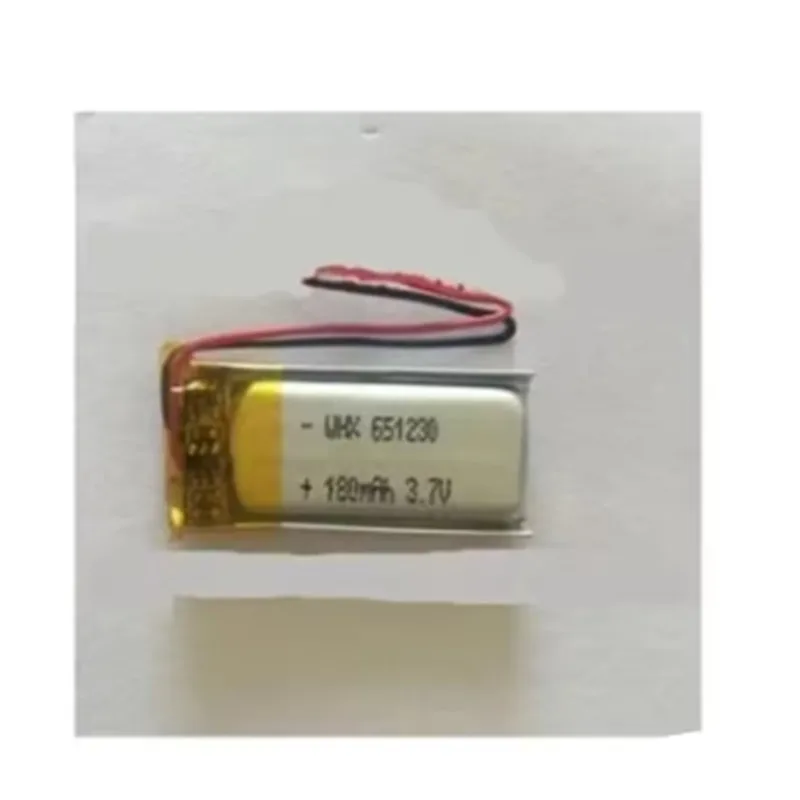 3Pcs/Lot 3.7V 651230 601230 180MAh Polymer Lithium Li-po Rechargeable Battery