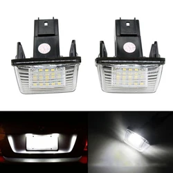 18 LED License Number Plate Light For Citroen C5/C6 206406307 Peugeot 206 207 307 308 406 Rear Trunk License Plate Lamp