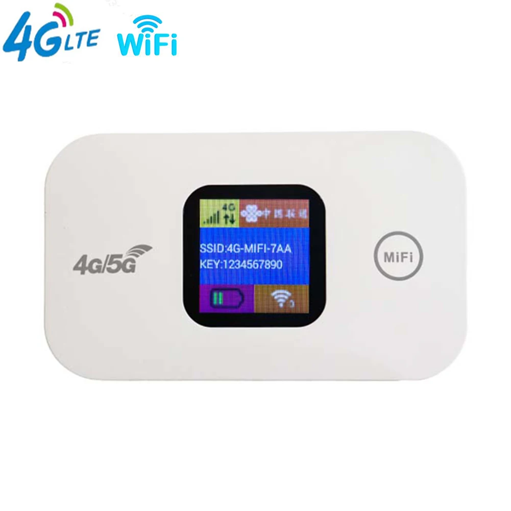 4G Mobile WIFI Router 150Mbps 4G LTE Wireless Router 2100mAh Portable Pocket MiFi Modem Mobile Hotspot with Sim Card Slot