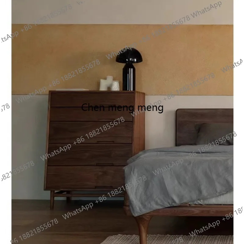 

Designer chest of drawers ash wood solid wood storage bedside cabinet living room porch locker