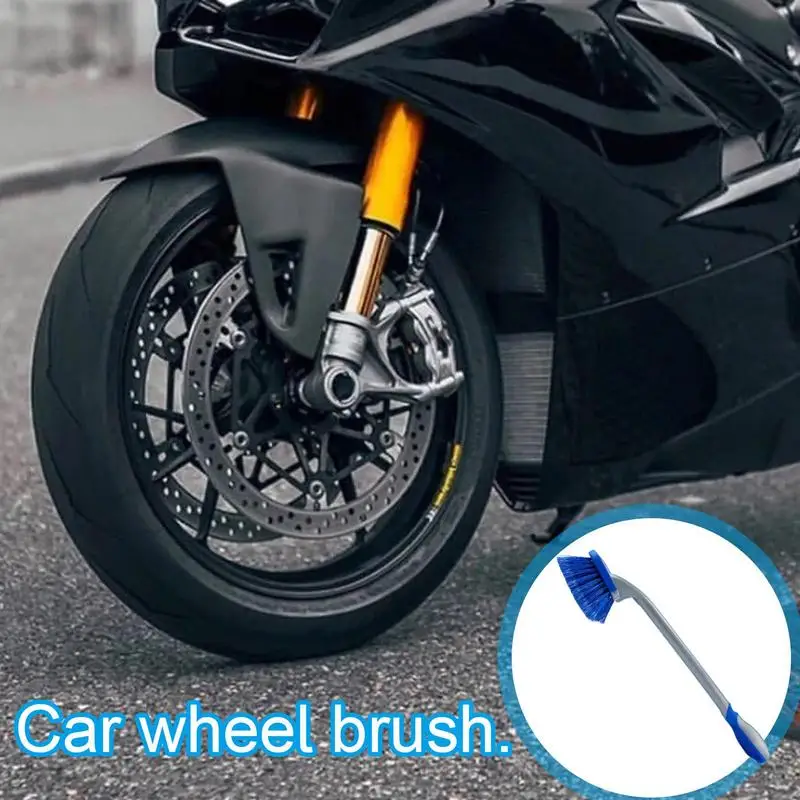 

Car Wheel Brush Portable Car Wash Brush Plastic Handle Wheel Cleaning Tool Car Rim Scrubber Cleaner Duster Car Detailing Brush