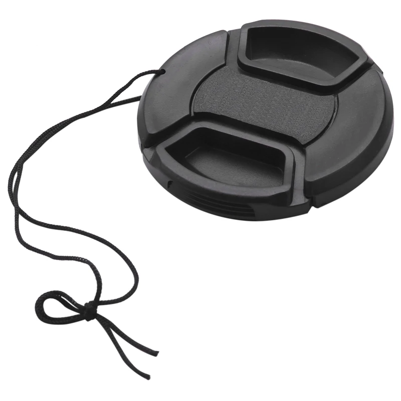 

A37T-58Mm Lens Cap With Lens Cap Leash Hole Bundle For Dslr Cameras For Nikon Canon (58Mm)- 4 Pack