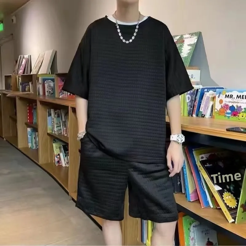 

Летний повседневный комплект спортивной одежды, мужские брюки большого размера f Sve, молодежная футболка Five-Quarter Sve, брюки Five-Quarter