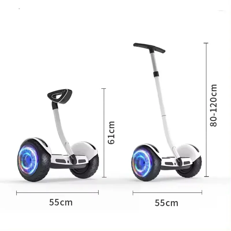 Electric Scooter 36/54V 2 Wheels Self-Balancing Electric Scooter with Handle Children Adult Smart Handle Leg Bar Hover Board