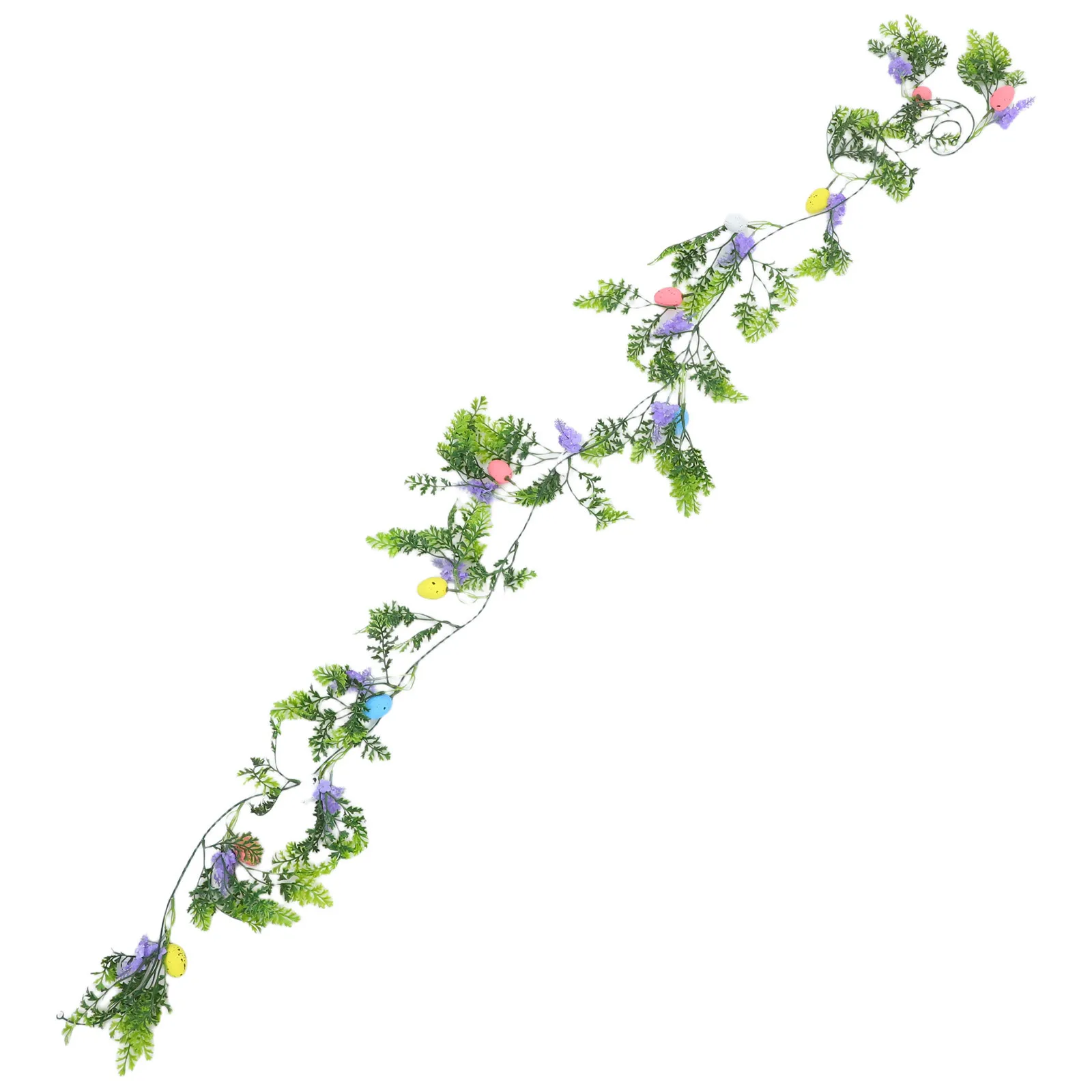 

Easter Egg Garland Faux Greenery Vine Realistic Artificial Hanging Indoor Wall Decor Holiday Celebration Party Decoration