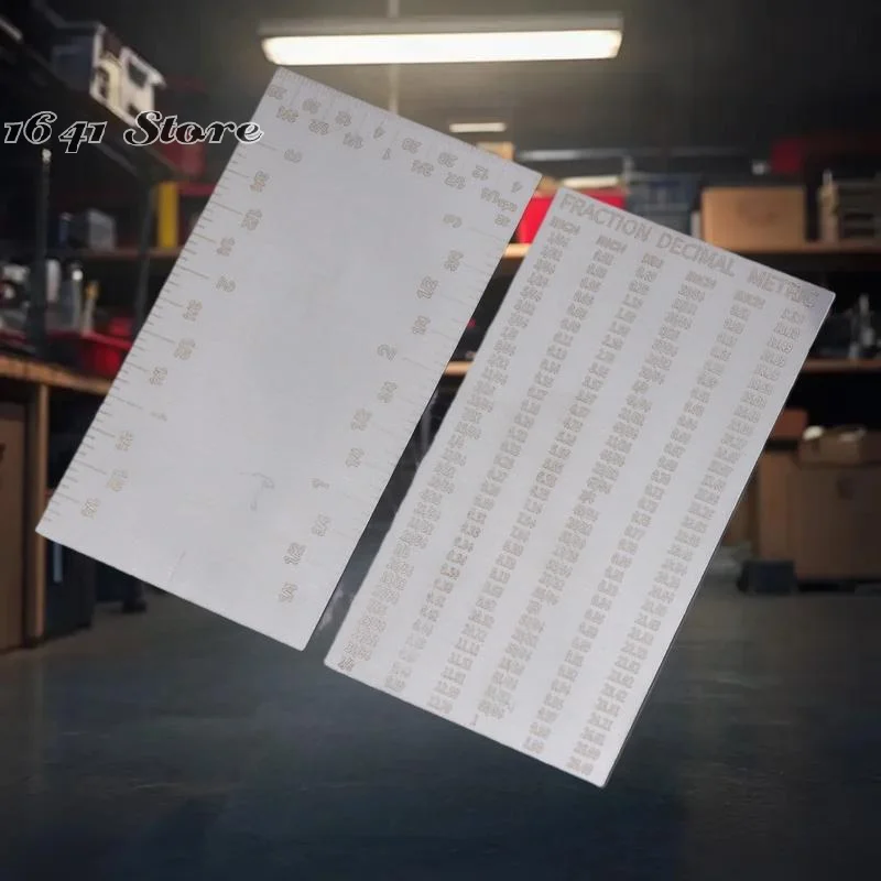（NEW）1/2Pcs Portable Square Edge Ruler Stainless Steel Marking Tool Woodworker Edge Rules Durable Pocket Ruler