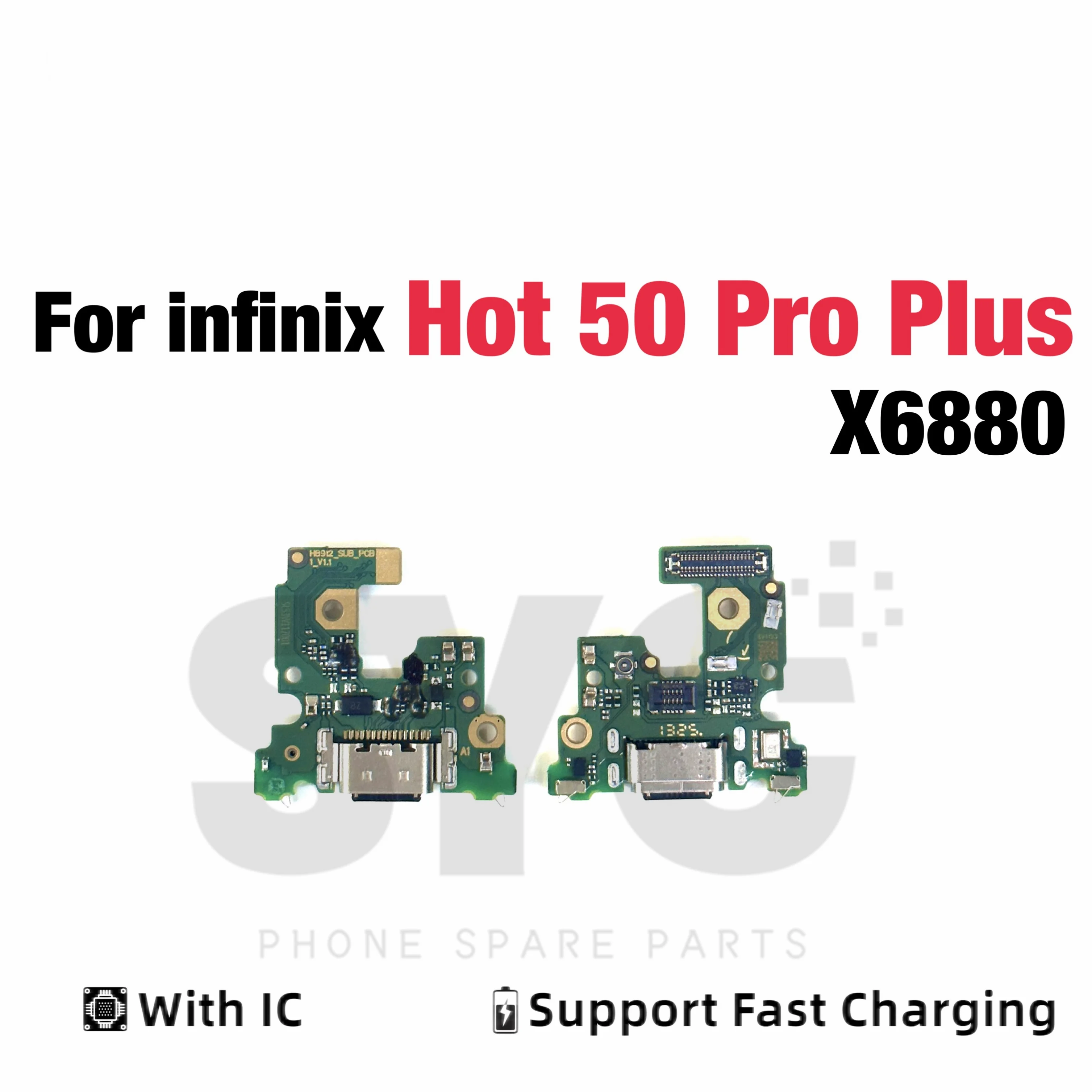 SYC OEM Fast Charging Port Connector Board Dock Charger Flex Cable For Infinix Hot 50 Pro Plus X6880 Replacement Parts