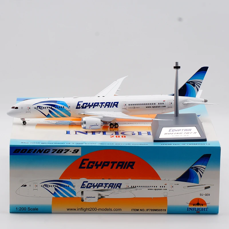 IF789MS0519 Alloy Collectible Plane Gift INFLIGHT 1:200 Egypt Air 