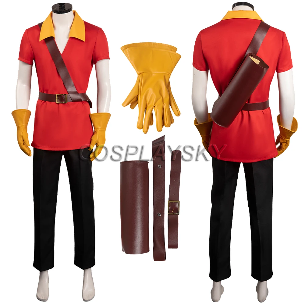 Gaston Cosplay Fantasy Cartoon Beauty Cosplay The Beast Costume Disguise Adult Men Cosplay Roleplay Fantasia Outfit Halloween