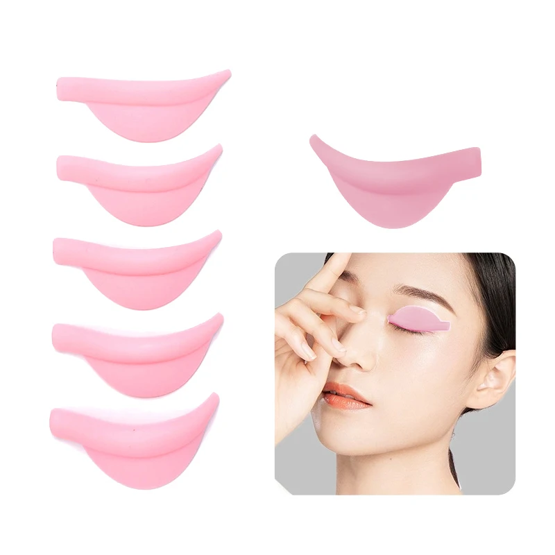 Silicone Eyelash Lift Pads, Lash Perm, 3D Curler, Eye Patches, Ferramentas Aplicador, Acessórios de Extensão Cílios, 5 Tamanhos