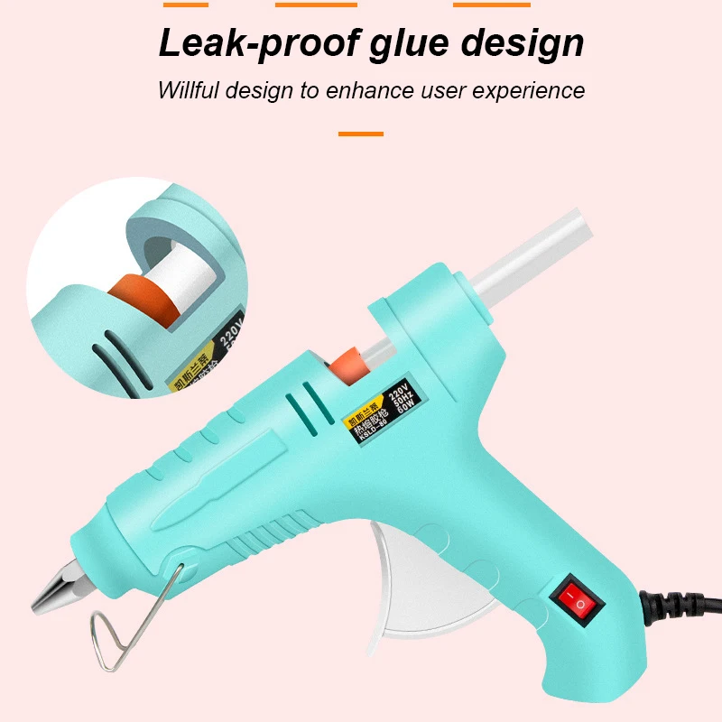 

Mini Gun Home Electric Heat Temperature Gun Hot Melt Glue Gun Transparent Glue Stick Repair Tool Special Stick Set Glue Gun