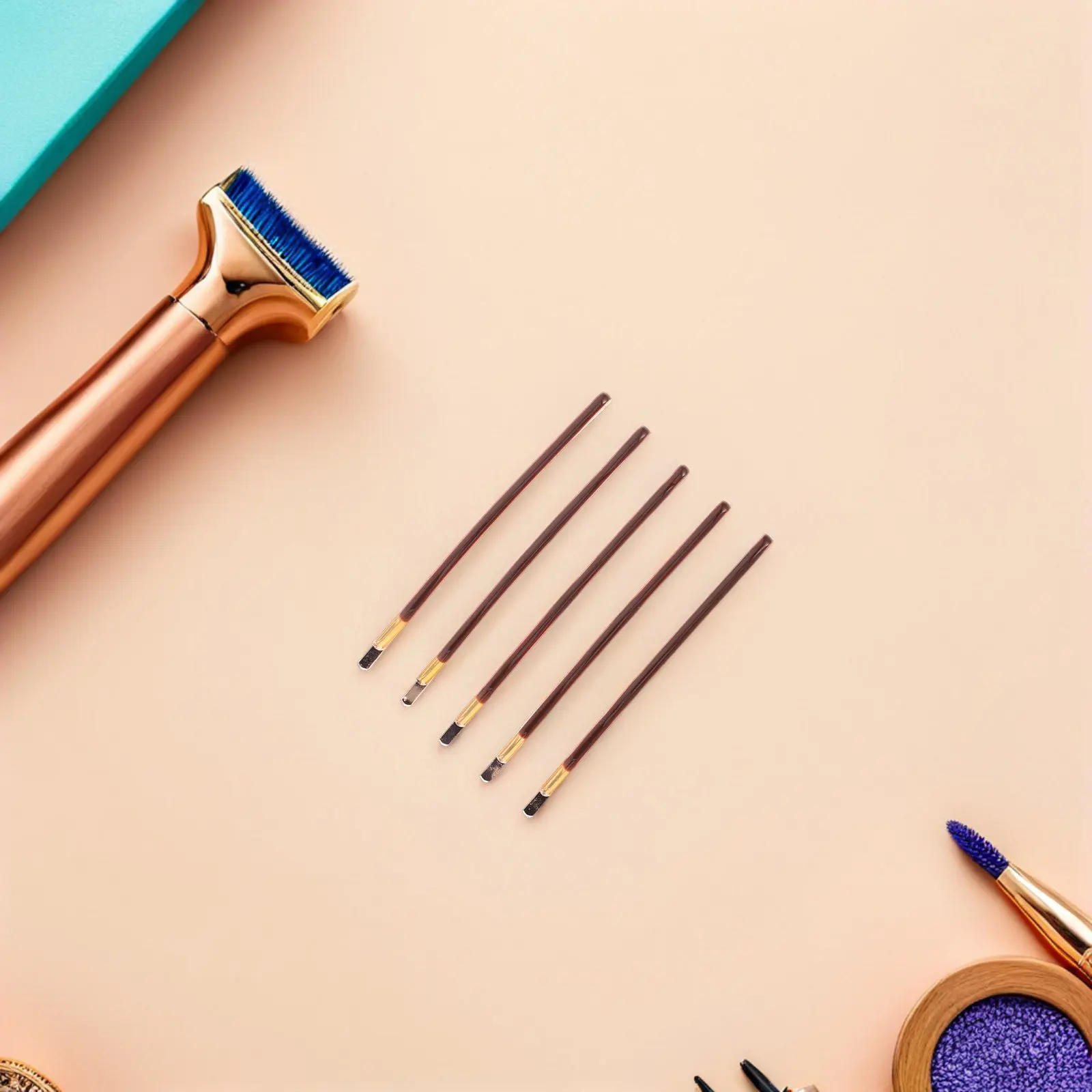 

Набор из 5 плоских заколок-уточек для волос, металлические невидимки для женщин, нескользящие, надежно фиксирующие, для густых волос, для укладки, для парикмахеров