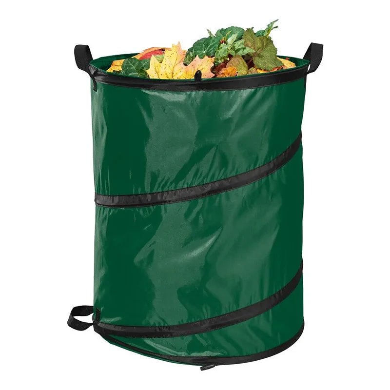

Gardening Supplies Leaf Collection Wire Spring Barrel Oxford Cloth Outdoor Garden Garden Leaf Bag