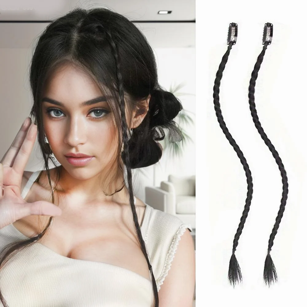 

20-дюймовая синтетическая коса Y2K, женский хвост с прочными зажимами BB, легкая коробка, косички, красочные наращивание волос «сделай сам»