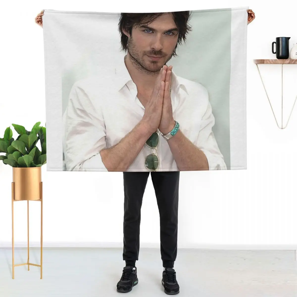 Ian Somerhalder Damon Salvatore Throw Blanket Stuffeds Sofa Quilt Sofa Blankets For Bed Winter beds For Decorative Sofa Blankets