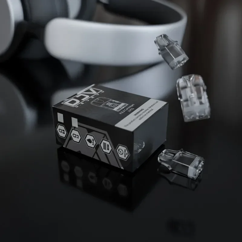 Cartuchos de repuesto para DJV HEX Pod, Kit de bobinas de resistencia, SXK, 3 piezas, 2,5 ml de capacidad, 0,8 ohm, 1,2 ohm, 1 caja