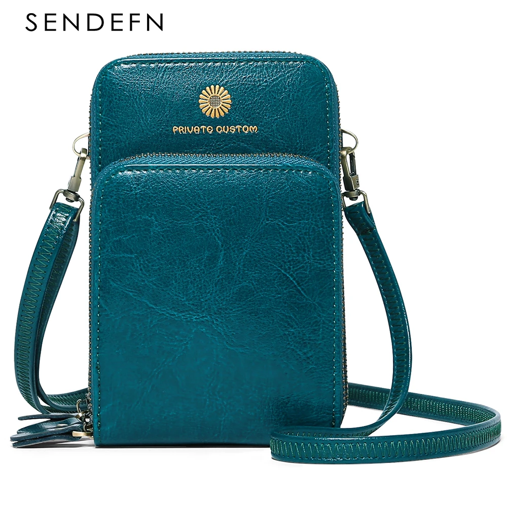 SENDEFN Crossbody Wallets For Women Female Shoulder Bags Long Purse Multi Functional Phone Pocket Girls Bag Purse Clutch 6426